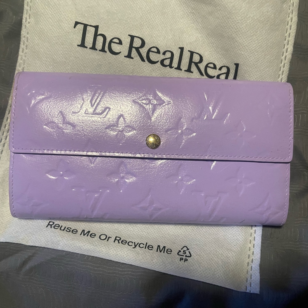 Authentic Louis Vuitton Purple Monogram Wallet